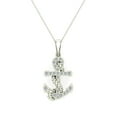 thumbnail image 3 of Diamond Necklace for women Anchor Pendant 14K White Gold 0.44 carat 18'' Chain, 3 of 4