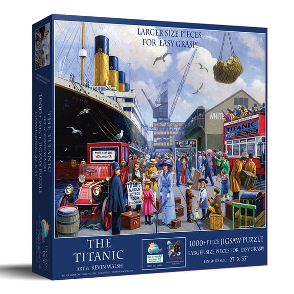 SUNSOUT INC - The Titanic - 1000 pc Large Pieces Jigsaw Puzzle by Artist: Keith Walsh - Finished Size 27" x 35" - MPN# 13830