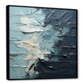 thumbnail image 2 of Designart "Blue And Black Glacier In Minimalism I" Glacier Floater Framed Canvas Wall Art, 2 of 5
