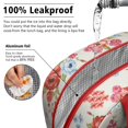 thumbnail image 5 of Lunch Bag Lunch Box for Women Reusable Insulated Lunch Cooler Bags,Large Capacity for Work Travel Picnic,Water-Resistant Pioneer Colorful Floral Lunch Tote Bag Gifts for Woman Mom Red, 5 of 6