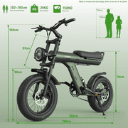 Electric Bike for Adults 48V 750W Motor 26in E-Bicycle