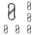 thumbnail image 2 of 8PCS Opening S Type Carabiner, Double End Quick Clip Multi Function Metal Hook, Carabiner for Outdoor & Daily Use - A, 2 of 5
