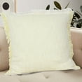 thumbnail image 3 of LR Home Bennett Set of 2 Fringed 20" x 20" Lemonade Cotton Adult Decorative Throw Pillows, 3 of 3