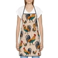 thumbnail image 3 of Sikiie Rooster Aprons for Kitchen Cooking Aprons, Chef Apron for Men Women Chef, 3 of 7