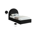 thumbnail image 2 of Meridian Furniture Milo Black Fabric Twin Bed, 2 of 7