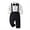 Black + White, variant on Toddler Baby Boys Baptism Christening Outift Gentleman Bowtie Shirt + Long Suspender Pants Wedding Birthday Formal Tuxedo Overalls Clothes
