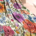 thumbnail image 3 of Pioneer Flower Floral Print Pattern Blanket,Comfortable Soft Flannel Throw Blanket,All Season,Warm Lightweight Blankets for Sofa Bed Couch Living Room Chair,30"x40", 3 of 4