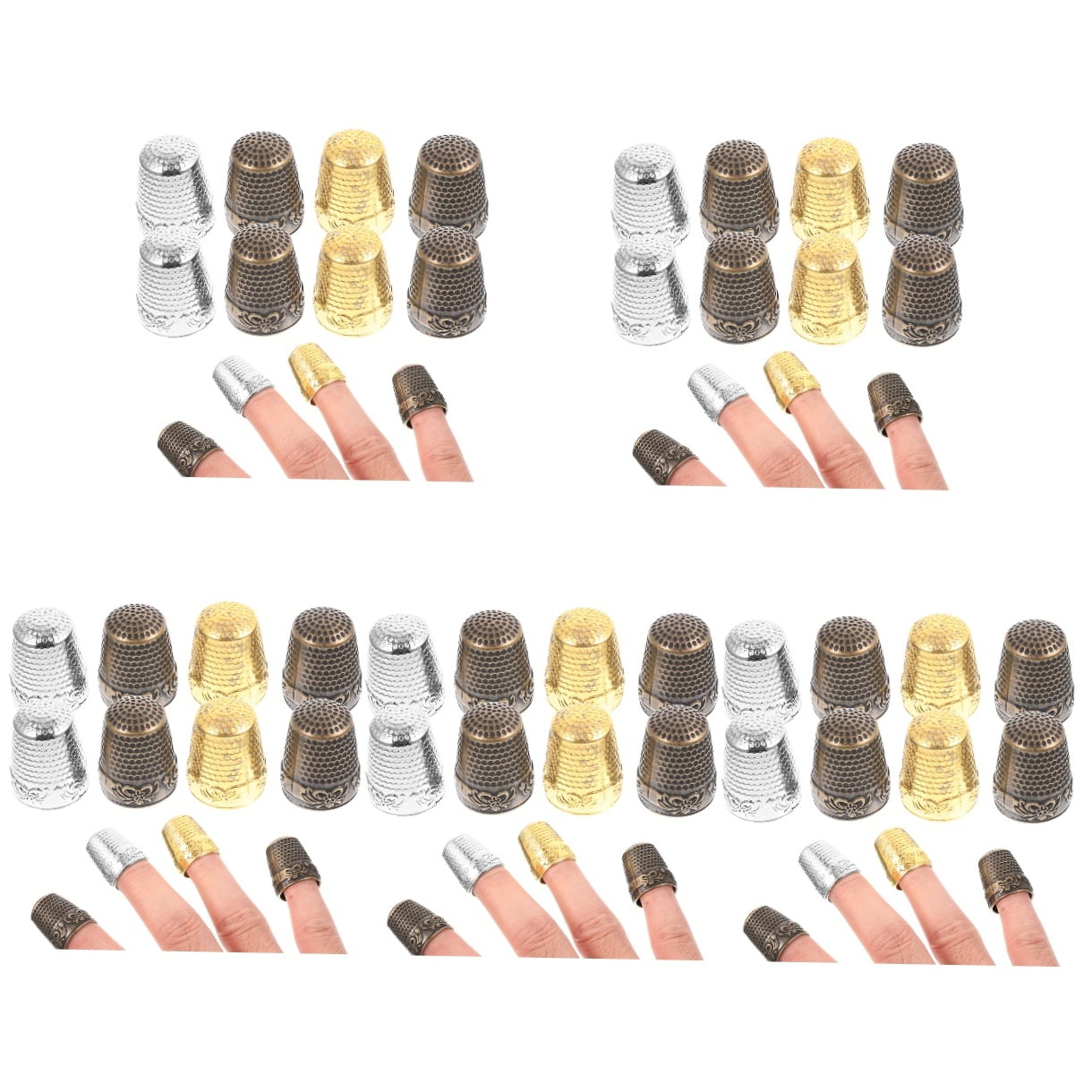 5 PCS Sewing Thimble Dedal Clothing Accessories