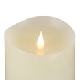 thumbnail image 4 of HGTV Home Collection Heritage Real Motion Real Motion Flameless Candle With Remote, Ivory with Warm White LED Lights, Battery Powered, 6 in, 4 of 5