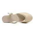 thumbnail image 3 of asddcavvf Fashion Women Solid Color Summer Weave Comfortable Wedges Shoes Beach Round Toe Breathable, 3 of 7