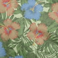 thumbnail image 1 of oneOone Rayon Green Fabric Tropical Hibiscus Floral Quilting Supplies Print Sewing Fabric By The Yard 56 Inch Wide, 1 of 4