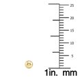 thumbnail image 3 of SZUL Women's 3MM 14K Yellow Gold Filled Round Ball Earrings, 3 of 5
