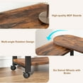 thumbnail image 4 of Sofa Table 360°Rotating Tabletop End Table, 2-Tier Side Table with Charging Station and Side Storage Pocket. Sturdy End Table for Living Room, Bedroom, 4 of 7