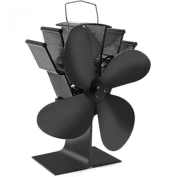 Top Deals 4 Blades Heat Powered Stove Fan Wood Burning Stove Fireplace Fan For Heated Air Eco Stove