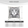 thumbnail image 4 of Susaid Intricate Cat Mandala Print Velvet Throw Pillow Covers Home Art Deco Pillowcase Square Pillow Case Cushion Cover for Bed Sofa Living Room Car Indoor and Outdoor-20"x20", 4 of 8