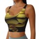 thumbnail image 2 of Fotbe Yellow White-Lipped Pit Viper Sujetador Deportivo Largo sin Aros para Mujer con Almohadillas y Soporte Medio, Transpirable y Absorbente, Camiseta Tipo Chaleco o Tank Top-Large, 2 of 8