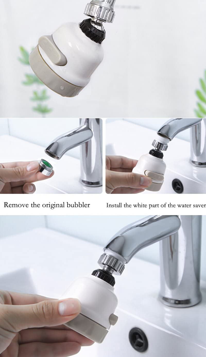 360 Degree Moveable Kitchen Tap Head Universal Rotatable Faucet Water Sprayer CR 