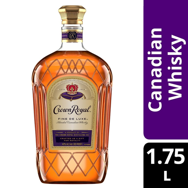Crown Royal, Whisky, 1.75 L, Fine De Luxe Blended Canadian Whisky