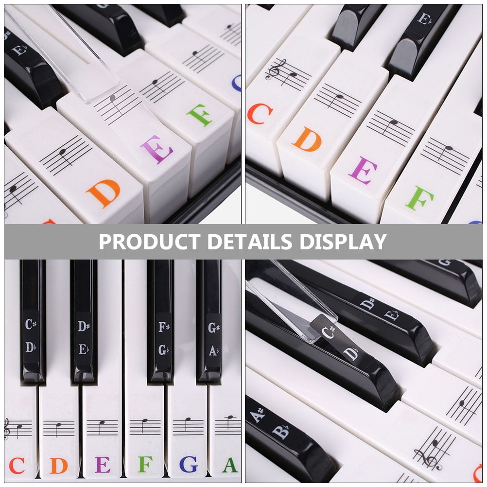 Frcolor Piano Stickers Keyboard DekalerFrcolor Piano Stickers Keyboard Dekaler  