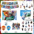 thumbnail image 2 of Zootopia Birthday Party Decorations, Party Supplies Set Include Banner, Backdrop, Balloons, Hanging Swirls, Cake Cupcake Toppers, Tablecloth for Zootopia Theme Party, 2 of 5