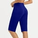 thumbnail image 4 of Pantalones de Yoga de Cintura Alta para las Mujeres Color Sólido Cadera Bolsillos Elásticos Medio Pantalones Cortos, Pantalones Deportivos de Fitness, Poliéster Toda la Temporada, 4 of 6