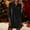 A Black, variant on Velvet Dress for Women 2026 Trendy Long Sleeve Button Sequin Dress Sparkly Party Dress for Holiday & Evening Occasions Pink S