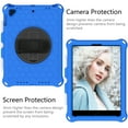 thumbnail image 3 of Allytech iPad 9.7-inch Case 6th 5th Generation, iPad Air 1 2 Case, Silicone Kids Friendly 360 Rotating Stand Shockproof Shoulder Strap Protection Case Cover for Apple iPad 9.7" 2018/2017, Blue/Black, 3 of 6