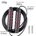 thumbnail image 2 of Weighted Jump Rope, Foam Handle Corded Fit Fat Burning Aerobic Endurance Training for Men Women Kid, 2 of 5