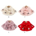 thumbnail image 4 of Infant Toddler Baby Girl Cape Cloak Snowsuit Outerwear Jacket Thick Winter Coat 0-2 Years, 4 of 4