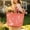 Orange, variant on Striped PVC Tote Bag for Women, Waterproof Plastic Tote Bag for Beach Pool, Large Capacity Travel Handbag for Daily Use