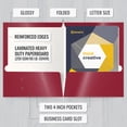 thumbnail image 2 of Carpetas de papel Better Office Products, color rojo burdeos, 25 unidades, 2 of 5