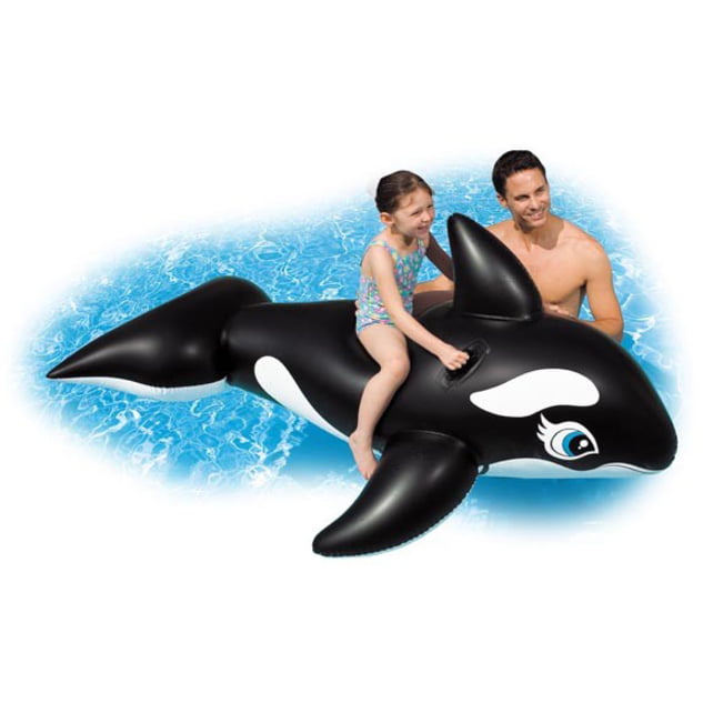 Intex Inflatable Ride-On Little Whale Beach Toy Swimming Pool Float 152x114cm 
