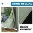 thumbnail image 3 of PrimeBeau Noise Reducing Extra Wide Blackout Curtain, Single Layer Design (100x84-Inch, Sage, 1 Panel), 3 of 6