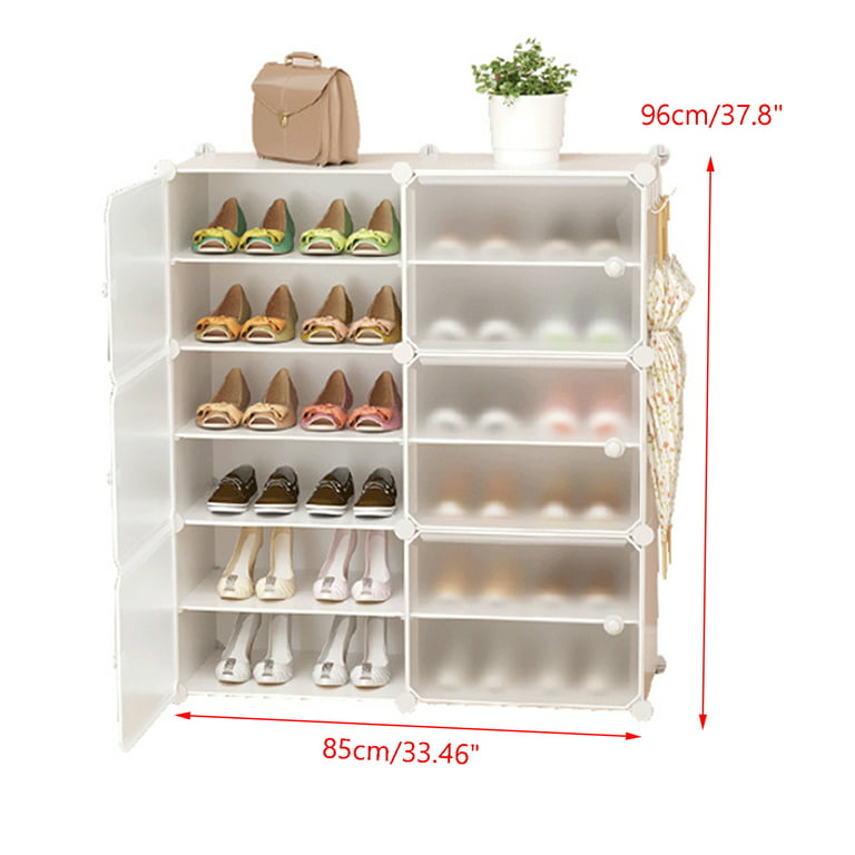 2-9 Layers Stackable Shoe Rack Easy-assembled Shoe Organizer and Storage  Plastic Shoes Cabinets Space-Saving Closet Shoes Shelf - AliExpress