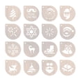 thumbnail image 3 of 3xPlantillas De Café Plantilla De Espuma Reutilizable Para Arte Latte Para Tarta, Mousse De, 3 of 8