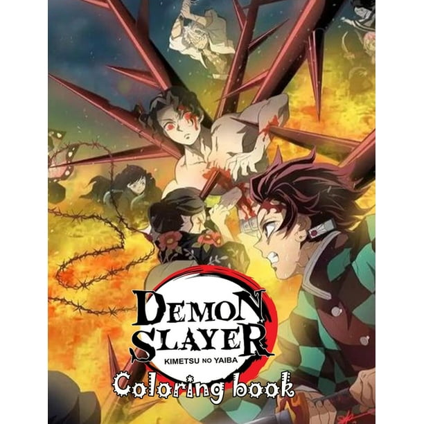demon slayer coloring book impressive anime style coloring pictures for kids to cultivate creativity and imagination paperback walmart com