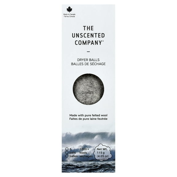 The Unscented Company Dryer Balls, 3 Balls, 115 g (4.05 oz)