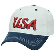 Rhinox United State of America USA Soccer Two Tone Sun Buckle Curved Bill Hat