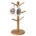 thumbnail image 3 of Tree Storage Rack Removable Cup Holder, Cup Holder, Bamboo Cup Holder, Mug Rack For Table For Kitchen, 3 of 8