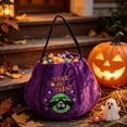 thumbnail image 5 of QuanTara Halloween Pumpkin Ghost Trick-or-Treat Bag, 10" Plush Candy Tote, Soft Plush Fabric Kids Gift Bag for Party Favors, School Parades & Candy Collection, 5 of 7