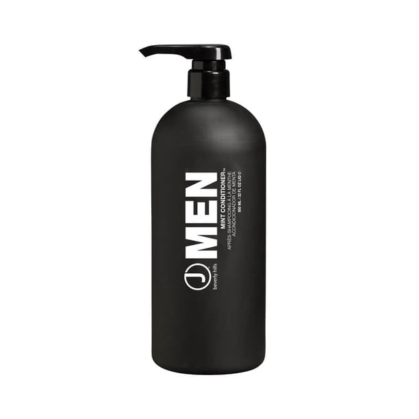 Acondicionador de menta para hombres J Beverly Hills con aceite de aguacate para humectación y fuerza, 32 onzas
