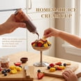 thumbnail image 5 of 2Pcs Stainless Steel Ice Cream Bowl Ice Cream Cup Dessert Cup Metal Dessert Goblet Mini Yoghurt Cup Silver Sauce Dish Pudding Sorbet Footed Bowl Appetiser Fruit Serving Holder, 5 of 11