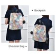 thumbnail image 6 of FORMRS Women's Travel Backpack Purse Anti-Theft Hidden Pockets Casual Shoulder Bag, Elegant Marble Pattern, 6 of 7