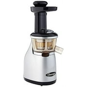 Omega VRT350 Heavy Duty Low Speed Vertical Masticating Juicer with Dual-Stage Extraction Creates Fruit and Vegetable Juice Compact Design Quiet Motor, 150-Watt, Silver