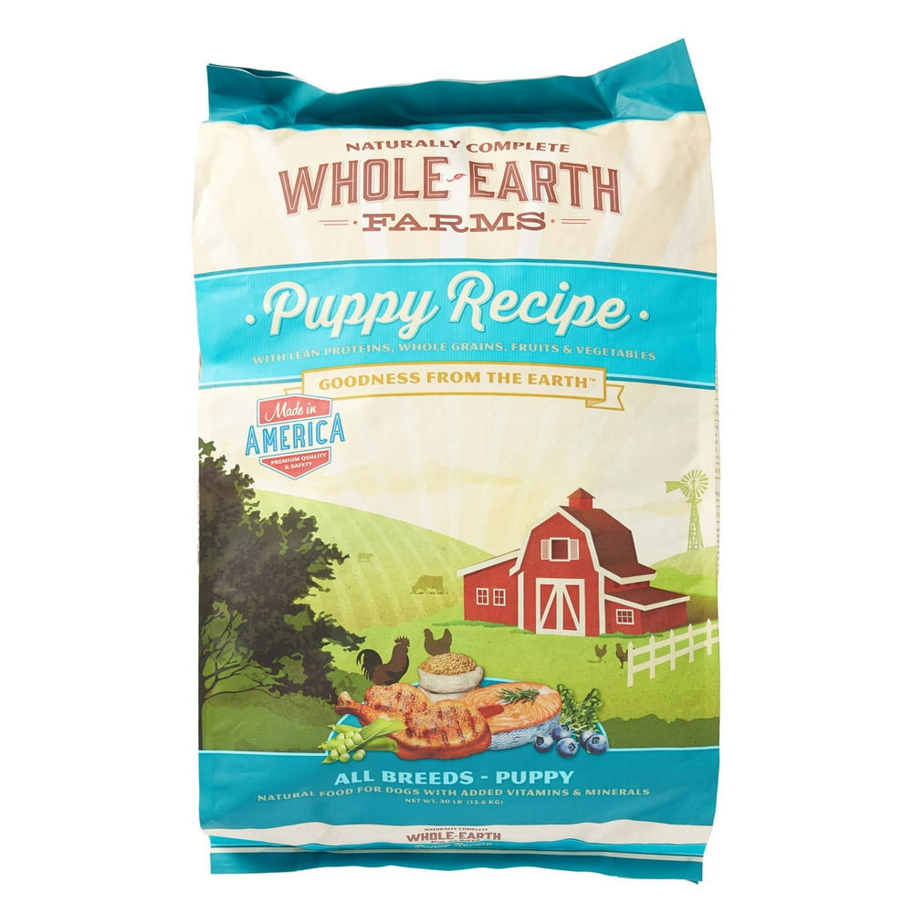 Whole Earth Farms Puppy Recipe Dry Dog Food, 30 lb - Walmart.com - Walmart.com