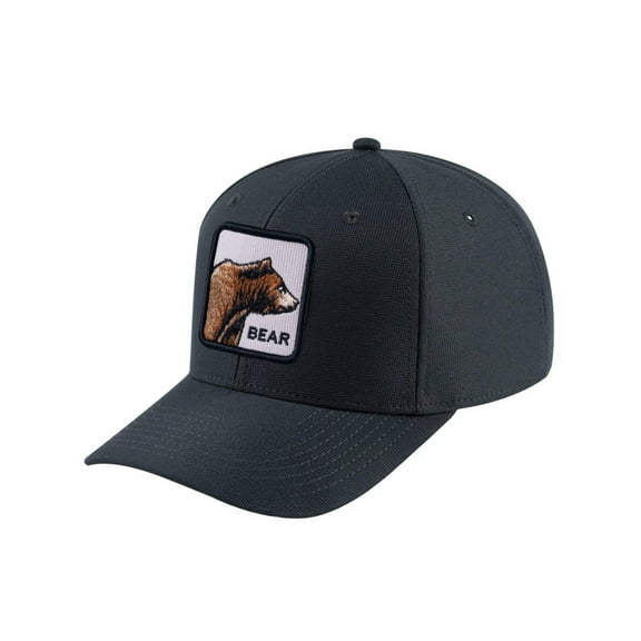Unisex V2 Embroidered The Bear, 6-Panel Baseball Cap, Dark Grey/Dark Grey, Adjustable Fit