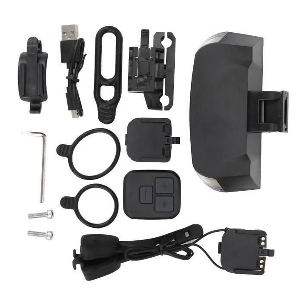 Smart Bike Brake Tail Light Bicycle Rear Light Wireless Indicator Light Remote Control Steering