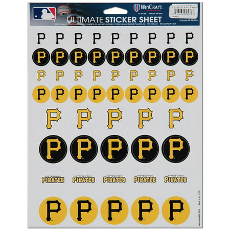 WinCraft Pittsburgh Pirates 8.5'' x 11'' Sticker Sheet - No Size