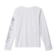 thumbnail image 2 of Camiseta Columbia para niñas PFG Tidal, manga larga, blanca, 2 of 3