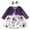 Purple, variant on FYMNSI Baby Girl Clothes Dress and Cardigan Set Toddler Girls Floral Sleeveless Dresses Long Sleeve Winter Velvet Coat